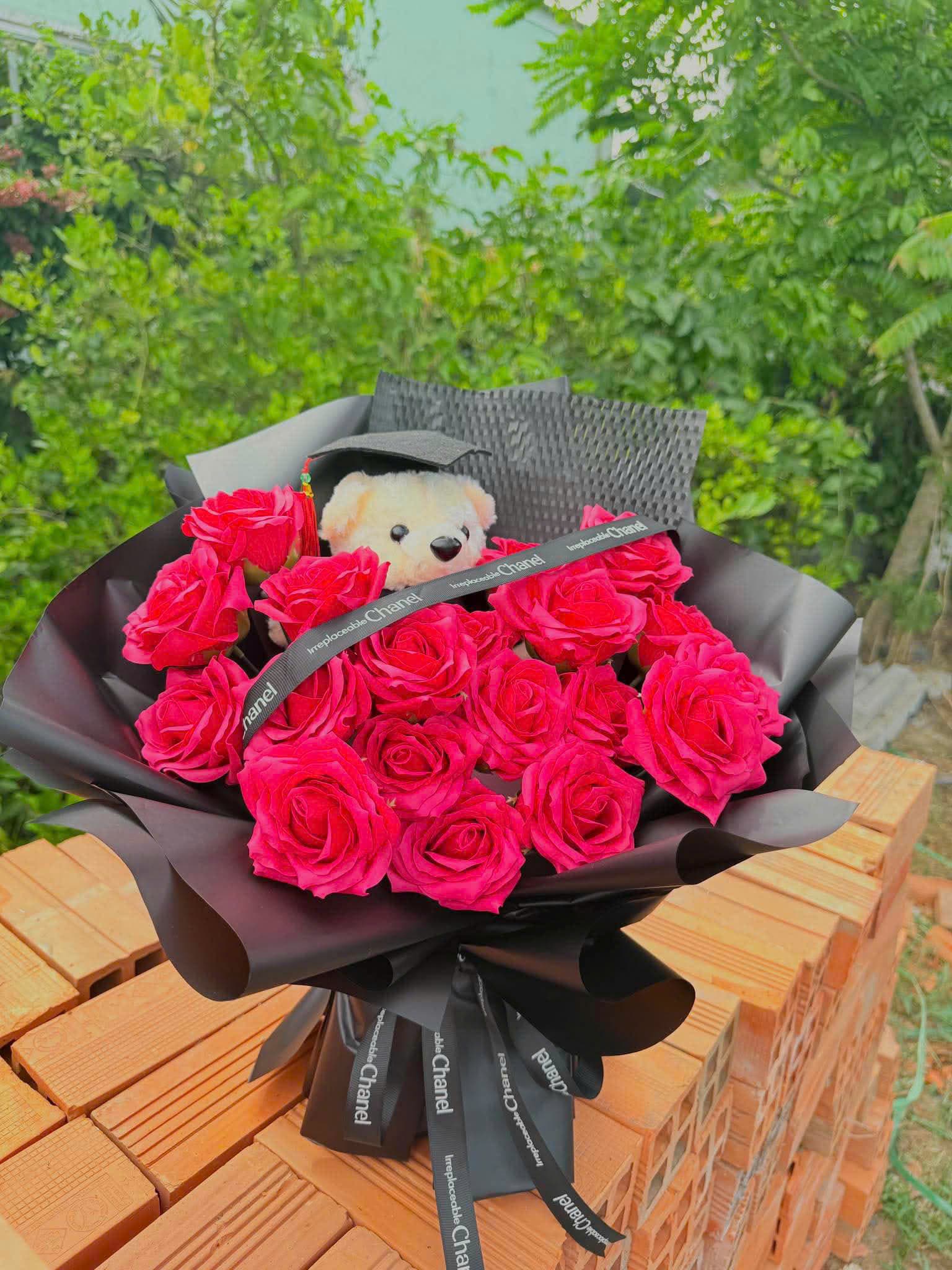 Hoa sáp tone Đỏ